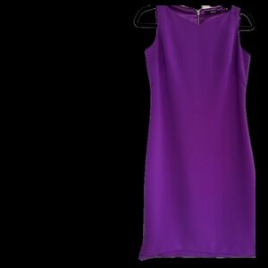 Tahari Vibrant Purple Mini Dress
